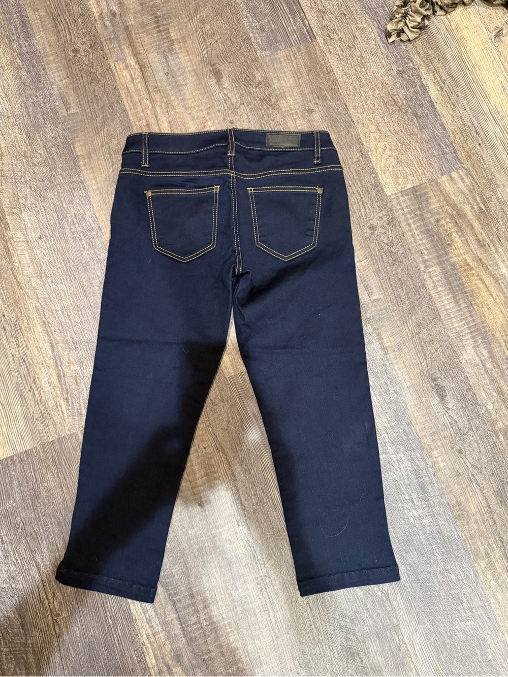 Celebrity Pink Dark Blue Cropped Stretch Jeans